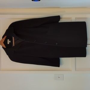 Preston & York, Wool Blend Peacoat, 10, Black